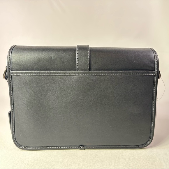 NEW! Men’s Coach League Black Glovetanned Leather Messenger Bag - Picture 12 of 14